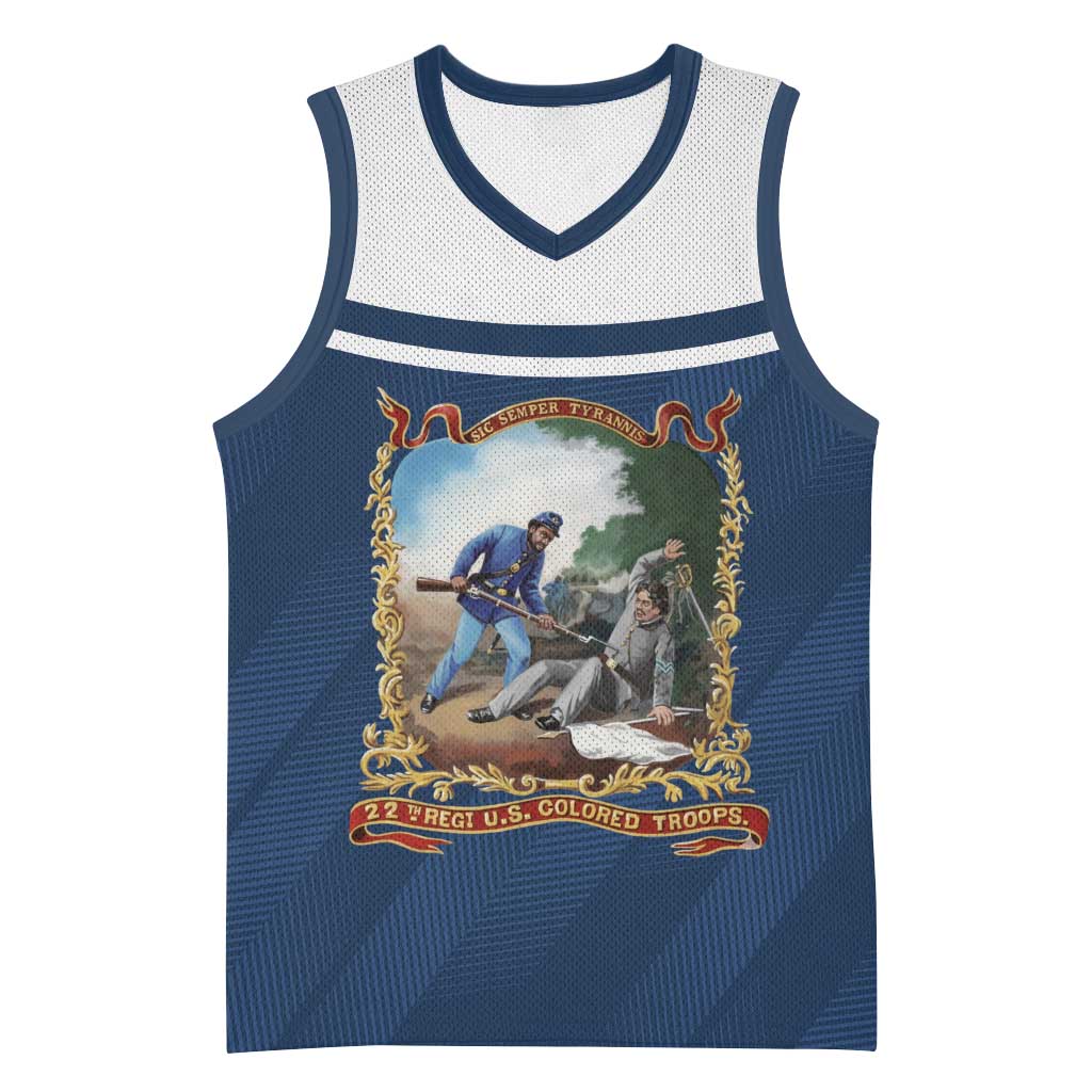 Personalized 22nd United States Colored Troops Basketball Jersey E Pluribus Unum - Wonder Print Shop