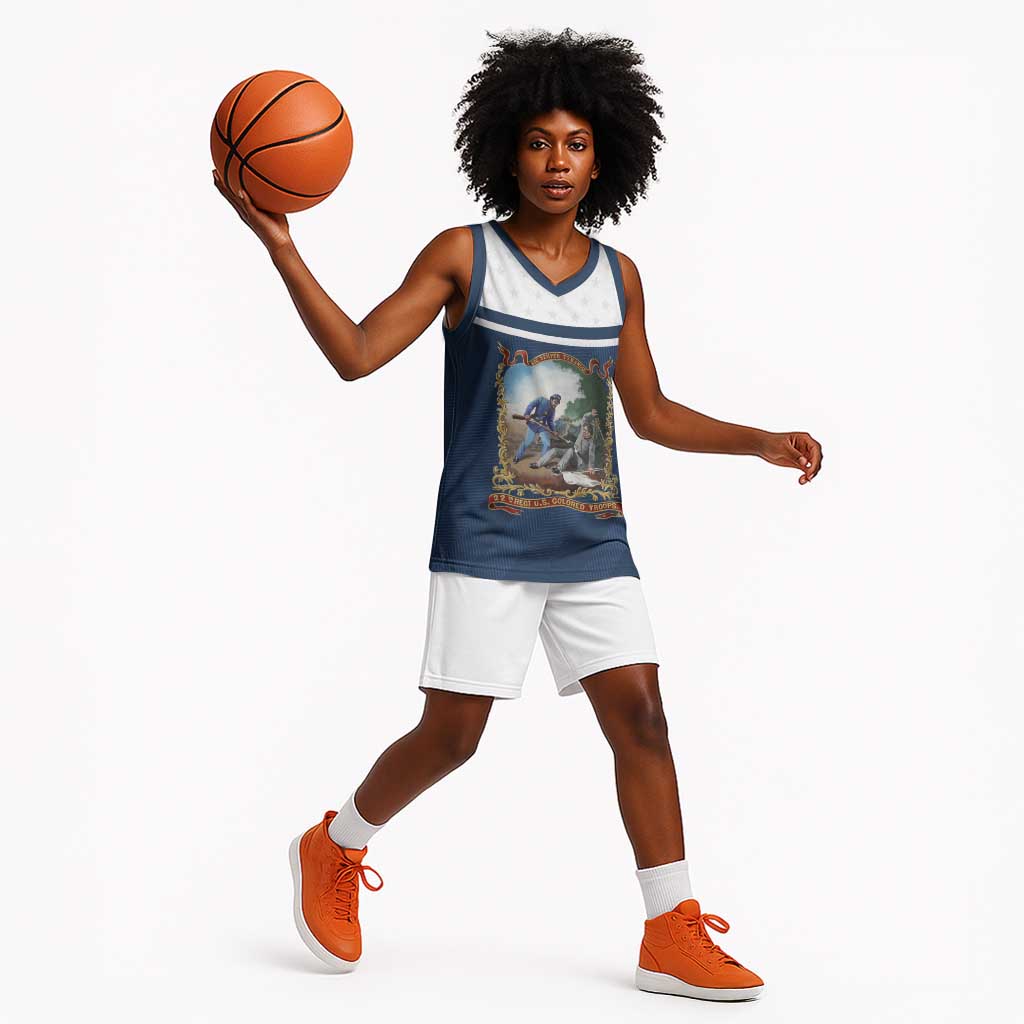 Personalized 22nd United States Colored Troops Basketball Jersey E Pluribus Unum - Wonder Print Shop