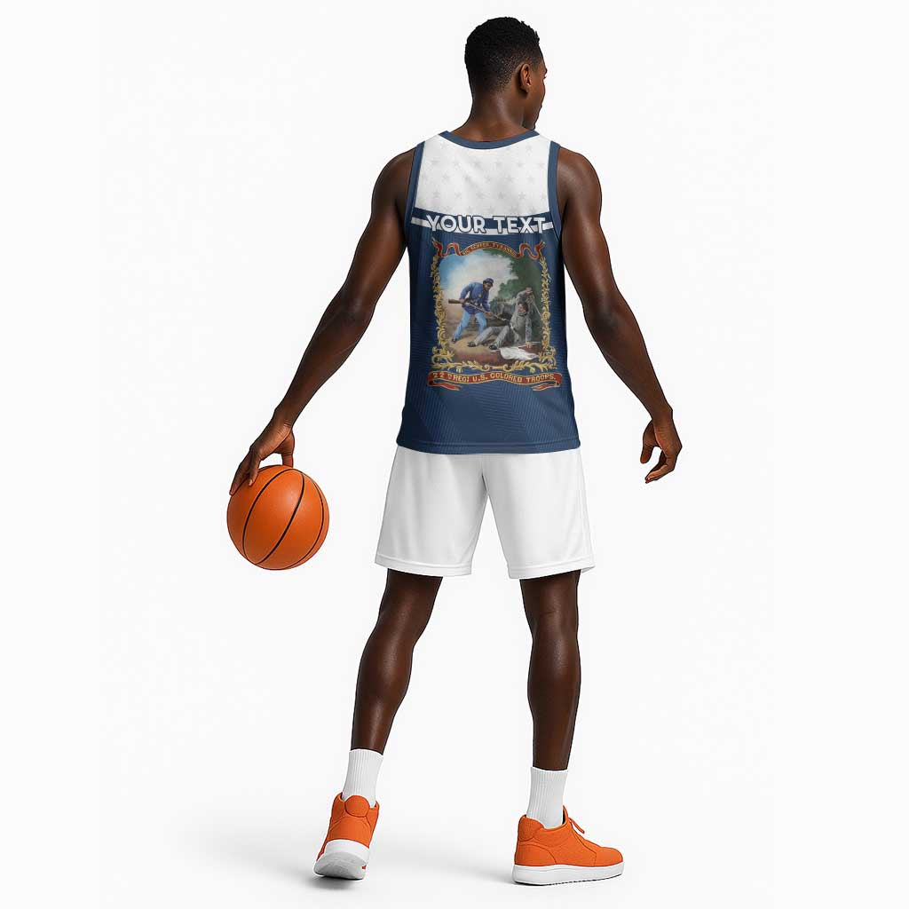 Personalized 22nd United States Colored Troops Basketball Jersey E Pluribus Unum - Wonder Print Shop