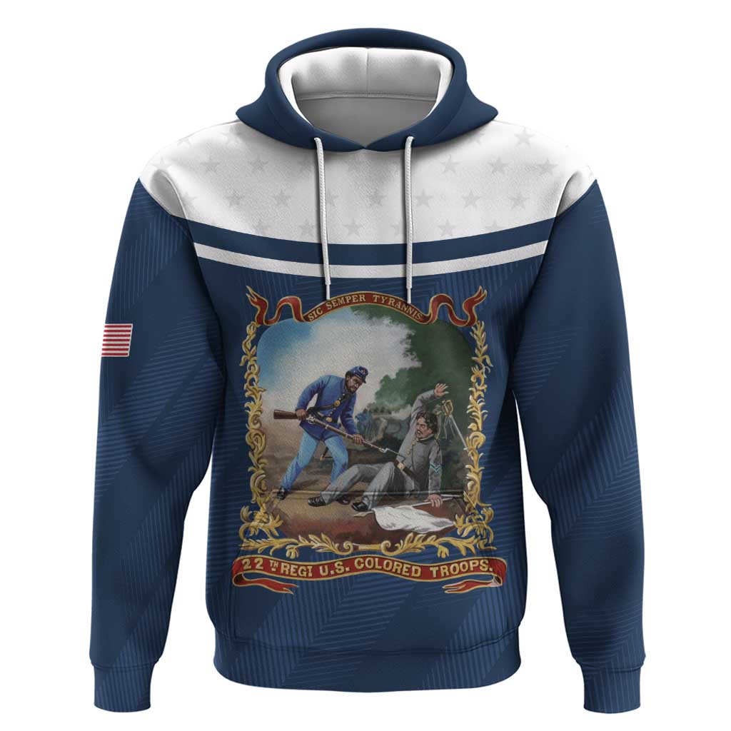 Personalized 22nd United States Colored Troops Hoodie E Pluribus Unum - Wonder Print Shop