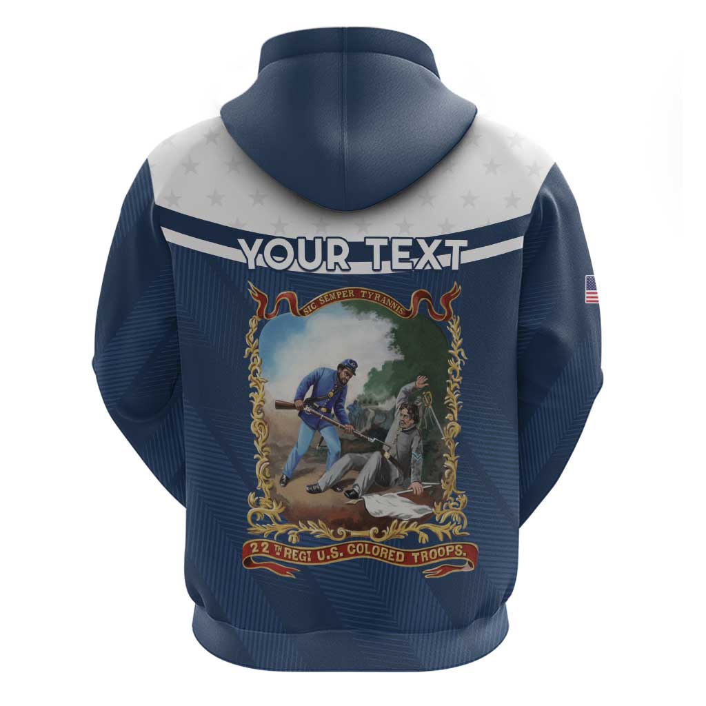 Personalized 22nd United States Colored Troops Hoodie E Pluribus Unum - Wonder Print Shop