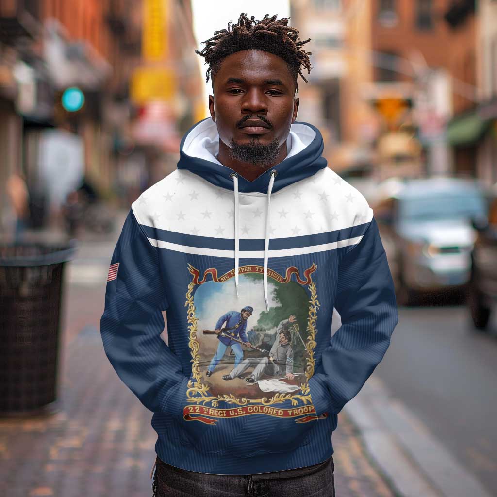 Personalized 22nd United States Colored Troops Hoodie E Pluribus Unum - Wonder Print Shop