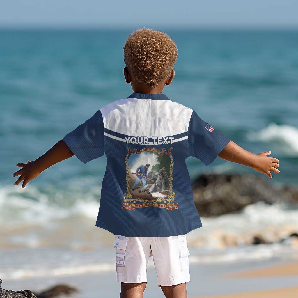 Personalized 22nd United States Colored Troops Kid Hawaiian Shirt E Pluribus Unum - Wonder Print Shop