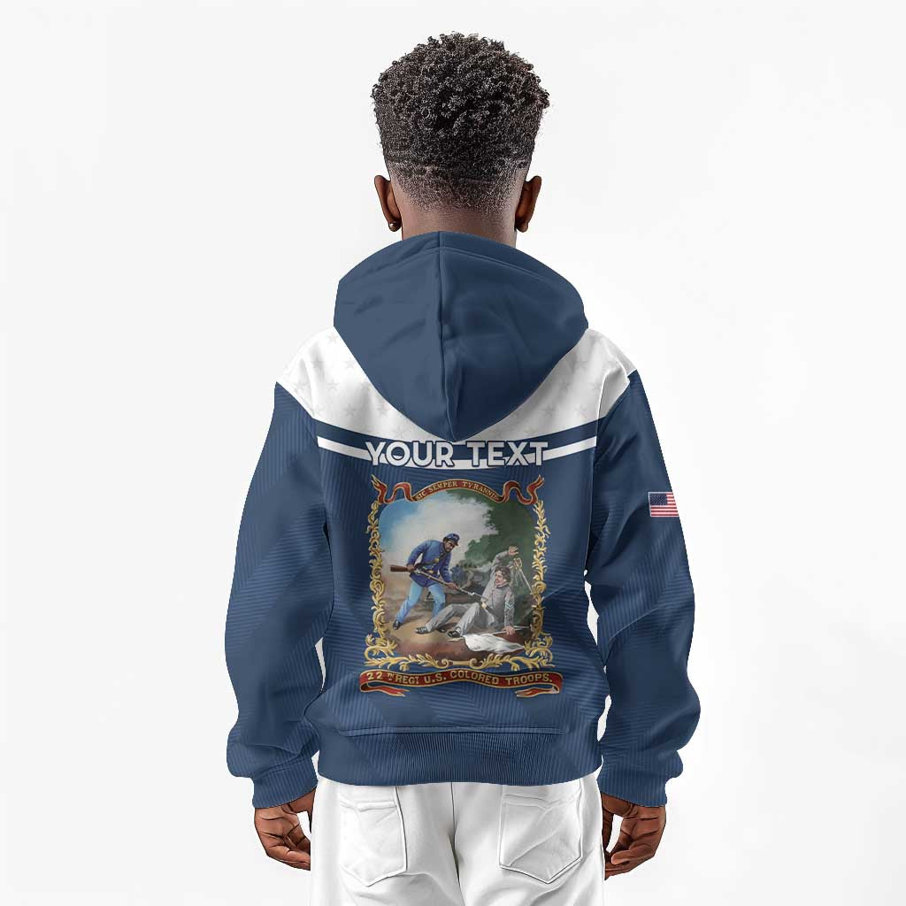 Personalized 22nd United States Colored Troops Kid Hoodie E Pluribus Unum - Wonder Print Shop