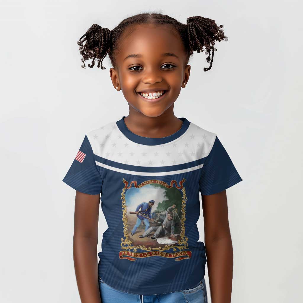 Personalized 22nd United States Colored Troops Kid T shirt E Pluribus Unum - Wonder Print Shop