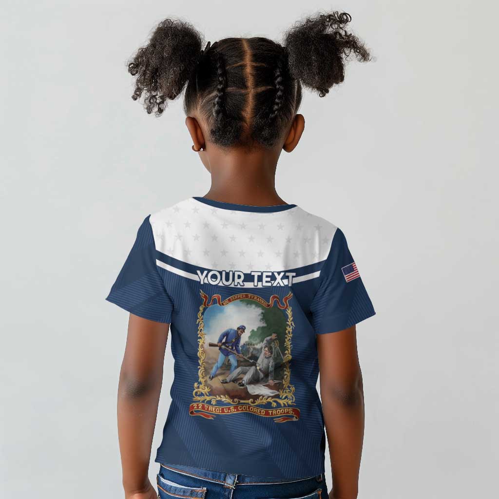 Personalized 22nd United States Colored Troops Kid T shirt E Pluribus Unum - Wonder Print Shop
