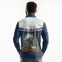 Personalized 22nd United States Colored Troops Long Sleeve Polo Shirt E Pluribus Unum - Wonder Print Shop