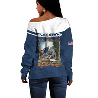 Personalized 22nd United States Colored Troops Off Shoulder Sweater E Pluribus Unum - Wonder Print Shop