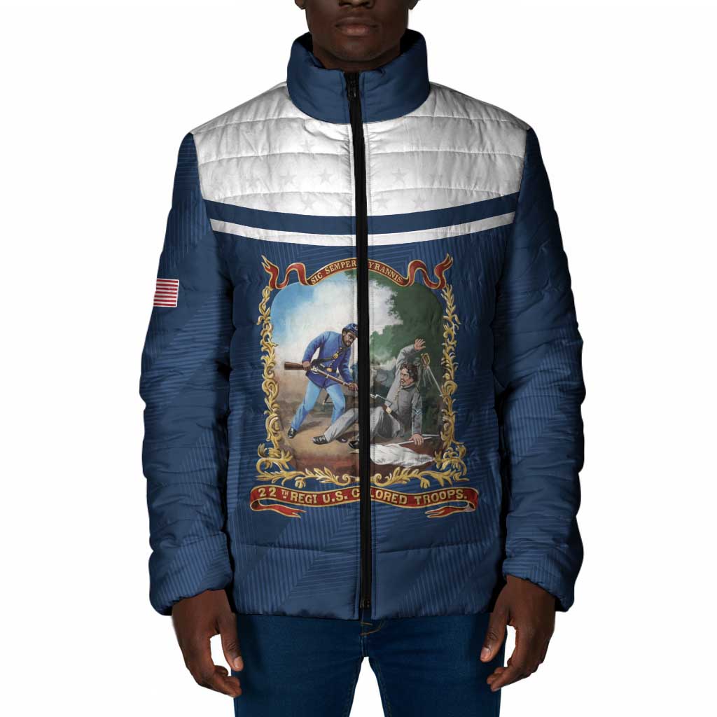 Personalized 22nd United States Colored Troops Padded Jacket E Pluribus Unum - Wonder Print Shop