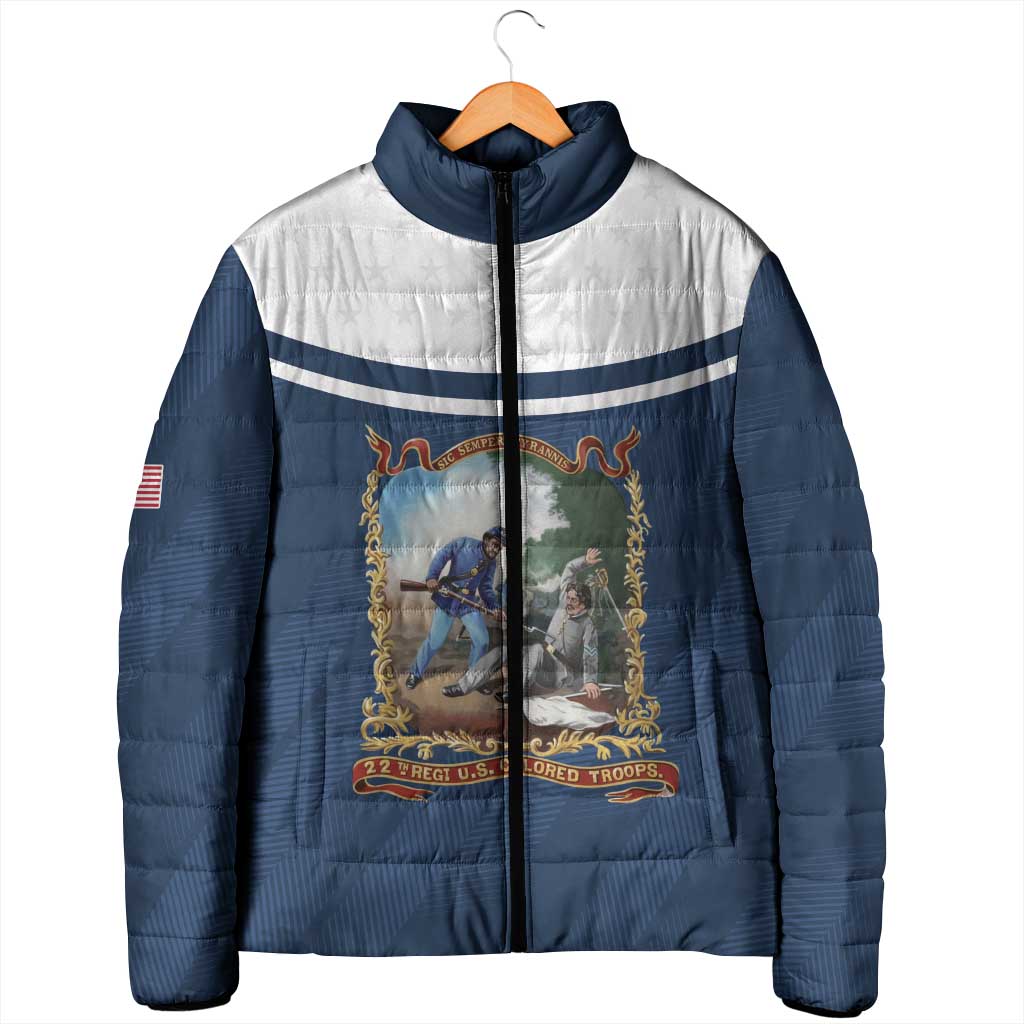 Personalized 22nd United States Colored Troops Padded Jacket E Pluribus Unum - Wonder Print Shop