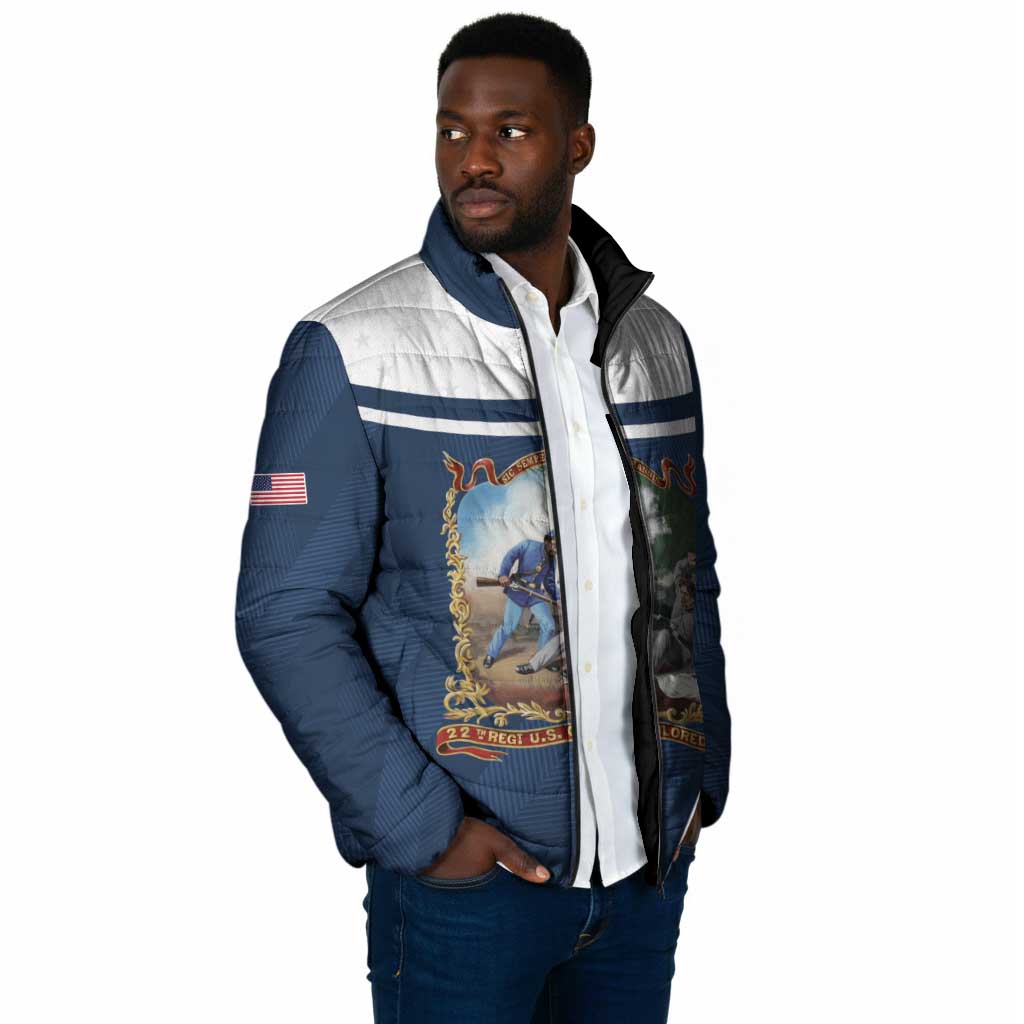 Personalized 22nd United States Colored Troops Padded Jacket E Pluribus Unum - Wonder Print Shop