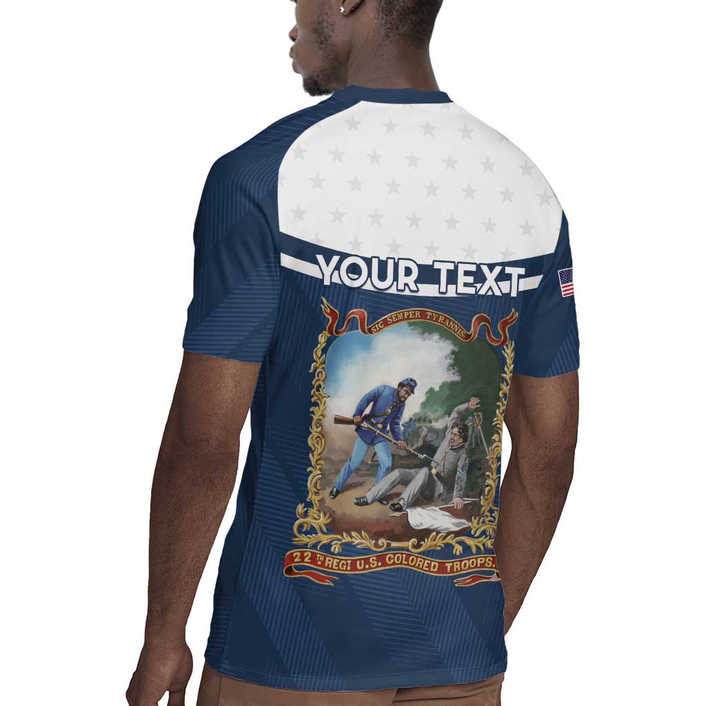 Personalized 22nd United States Colored Troops Rugby Jersey E Pluribus Unum - Wonder Print Shop