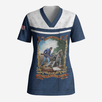 Personalized 22nd United States Colored Troops Scrub Top E Pluribus Unum - Wonder Print Shop
