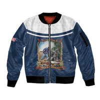 Personalized 22nd United States Colored Troops Sleeve Zip Bomber Jacket E Pluribus Unum - Wonder Print Shop