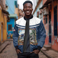 Personalized 22nd United States Colored Troops Sleeve Zip Bomber Jacket E Pluribus Unum - Wonder Print Shop