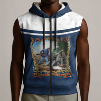 Personalized 22nd United States Colored Troops Sleeveless Zip Hoodie E Pluribus Unum - Wonder Print Shop