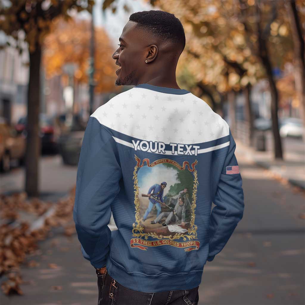 Personalized 22nd United States Colored Troops Sweatshirt E Pluribus Unum - Wonder Print Shop