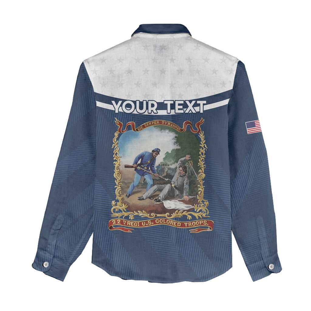 Personalized 22nd United States Colored Troops Women Casual Shirt E Pluribus Unum - Wonder Print Shop