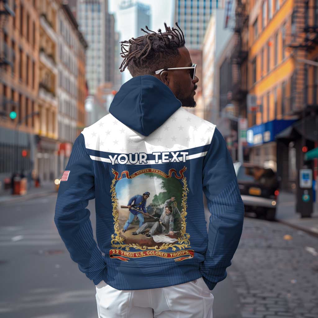 Personalized 22nd United States Colored Troops Zip Hoodie E Pluribus Unum - Wonder Print Shop