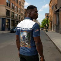 Personalized 22nd United States Colored Troops Zipper Polo Shirt E Pluribus Unum - Wonder Print Shop