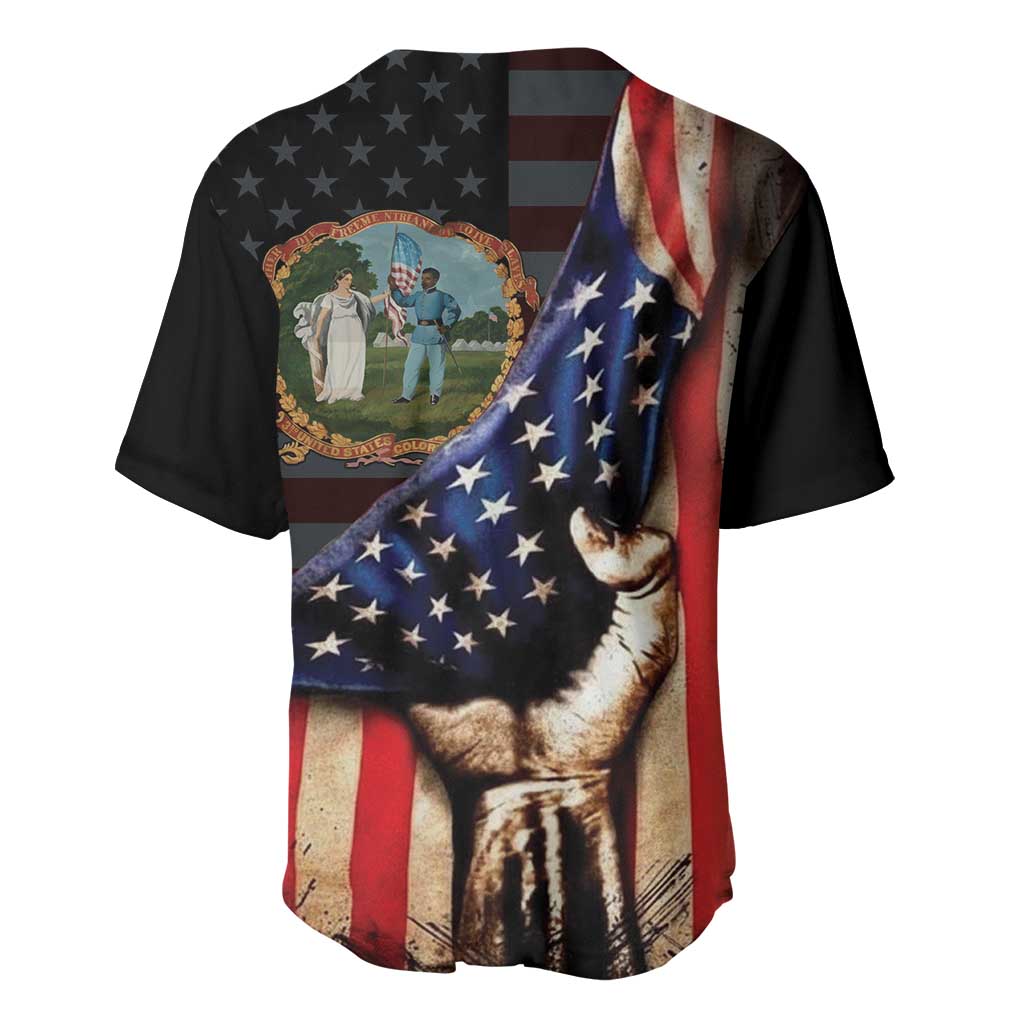3rd United States Colored Troops Baseball Jersey Flag of Freedom - Wonder Print Shop