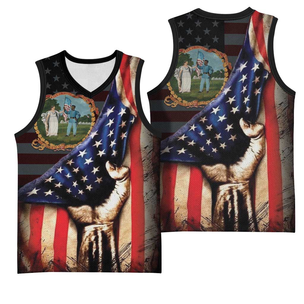 3rd United States Colored Troops Basketball Jersey Flag of Freedom - Wonder Print Shop