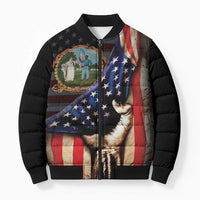3rd United States Colored Troops Bomber Puffer Jacket Flag of Freedom - Wonder Print Shop