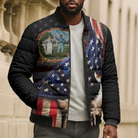3rd United States Colored Troops Bomber Puffer Jacket Flag of Freedom - Wonder Print Shop
