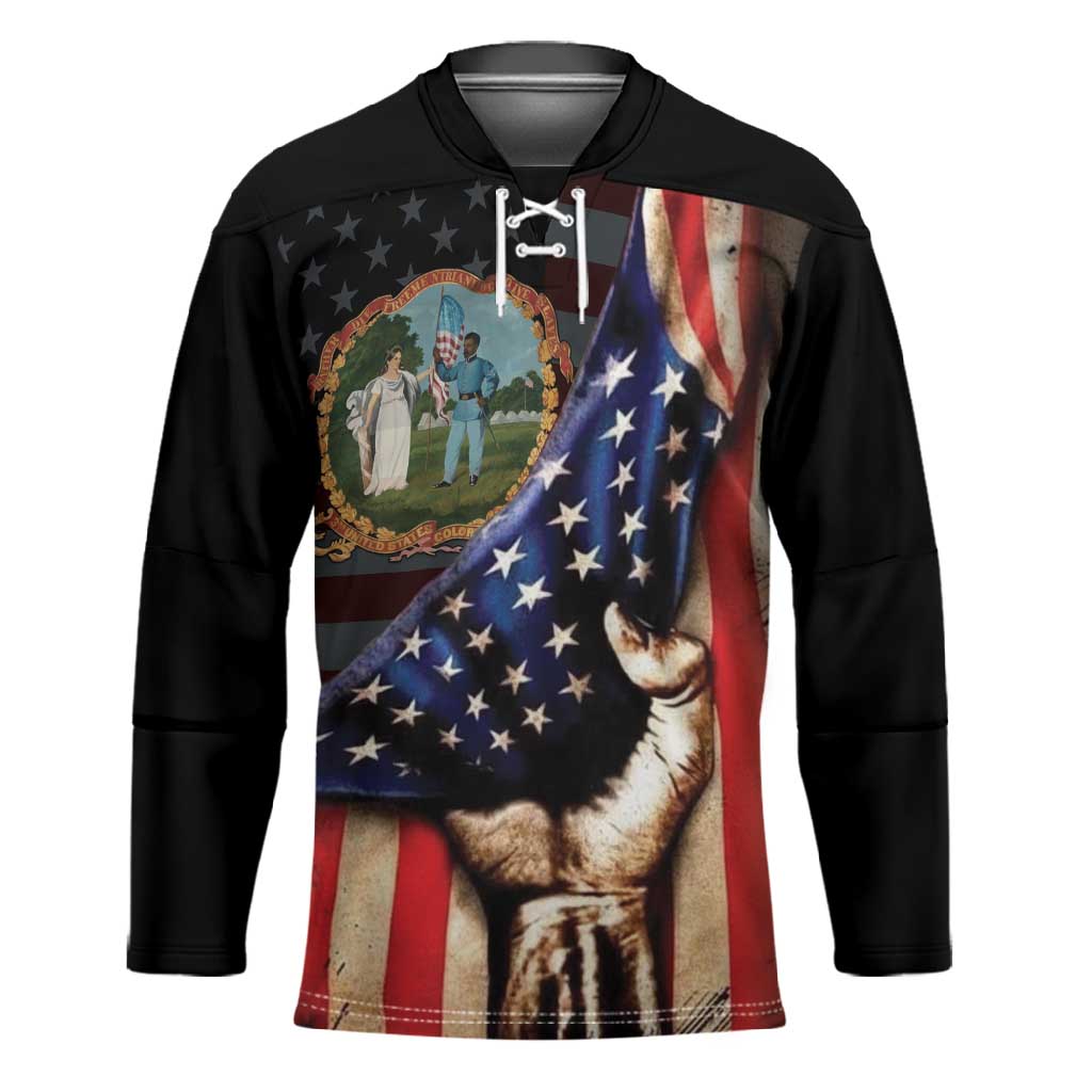 3rd United States Colored Troops Hockey Jersey Flag of Freedom - Wonder Print Shop