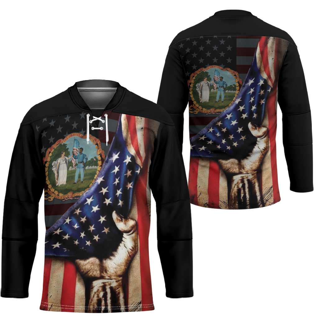 3rd United States Colored Troops Hockey Jersey Flag of Freedom - Wonder Print Shop
