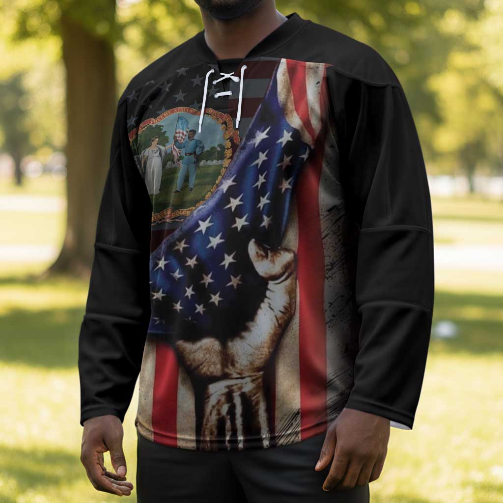 3rd United States Colored Troops Hockey Jersey Flag of Freedom - Wonder Print Shop