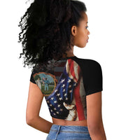 3rd United States Colored Troops Raglan Cropped T shirt Flag of Freedom - Wonder Print Shop