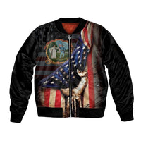 3rd United States Colored Troops Sleeve Zip Bomber Jacket Flag of Freedom - Wonder Print Shop