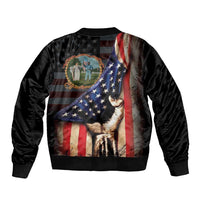 3rd United States Colored Troops Sleeve Zip Bomber Jacket Flag of Freedom - Wonder Print Shop