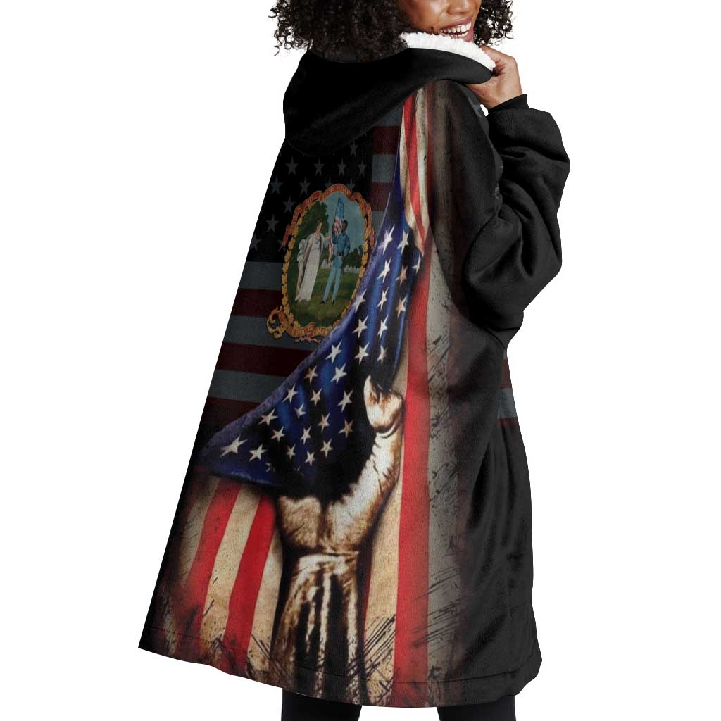 3rd United States Colored Troops Wearable Blanket Hoodie Flag of Freedom - Wonder Print Shop