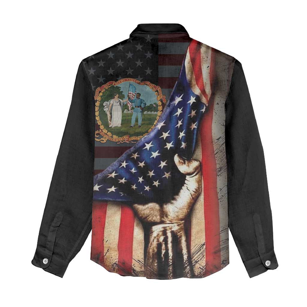 3rd United States Colored Troops Women Casual Shirt Flag of Freedom - Wonder Print Shop