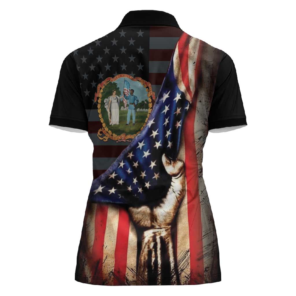 3rd United States Colored Troops Women Polo Shirt Flag of Freedom - Wonder Print Shop