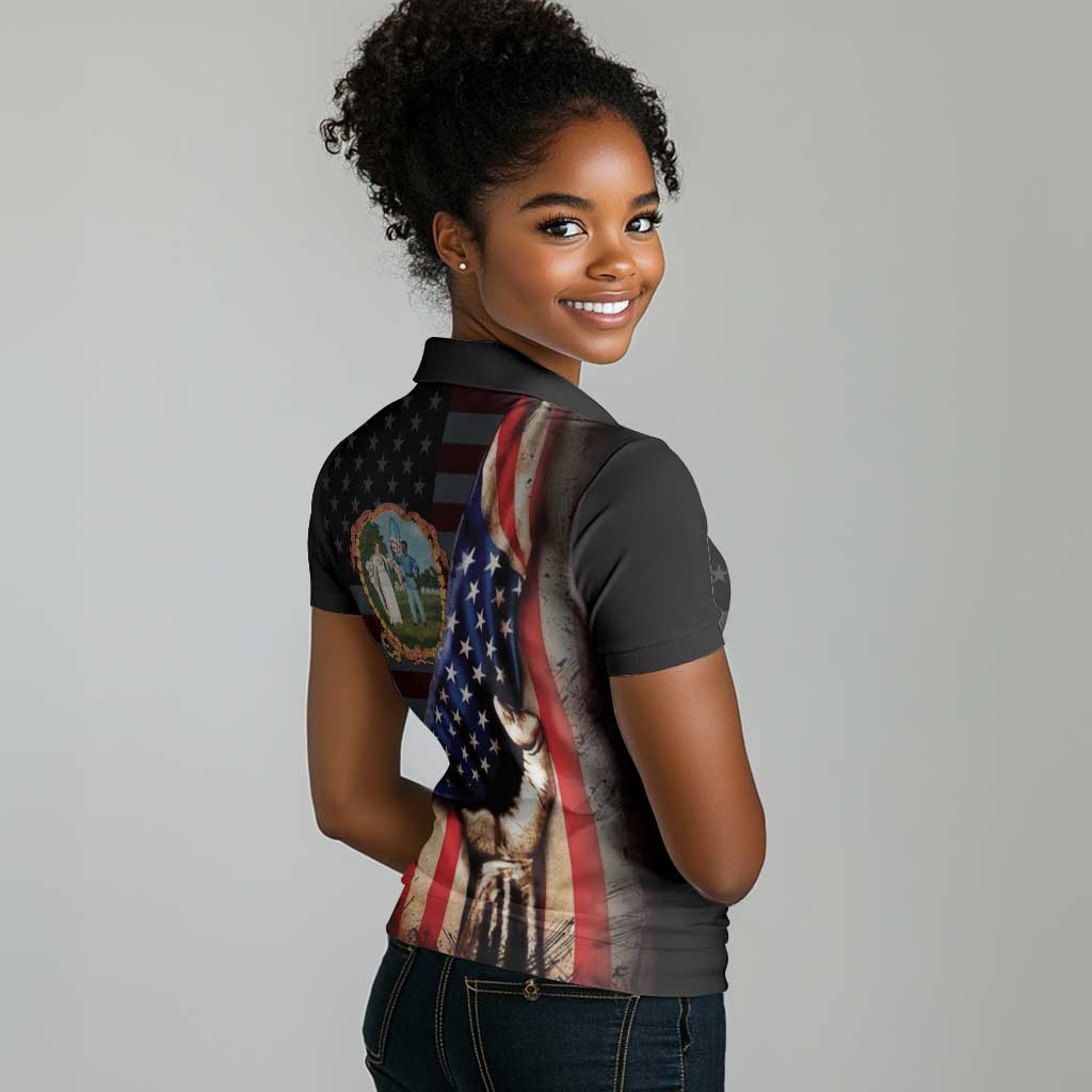 3rd United States Colored Troops Women Polo Shirt Flag of Freedom - Wonder Print Shop