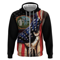 3rd United States Colored Troops Zip Hoodie Flag of Freedom - Wonder Print Shop