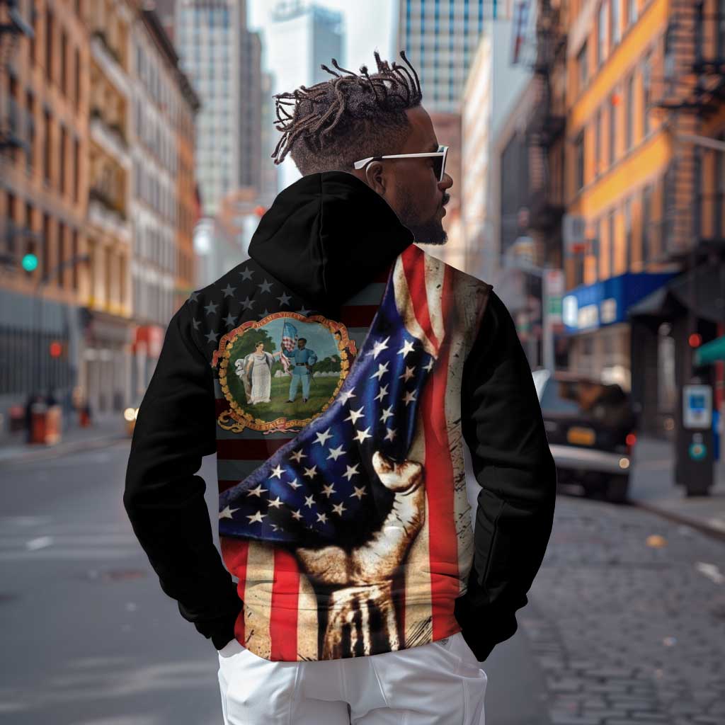 3rd United States Colored Troops Zip Hoodie Flag of Freedom - Wonder Print Shop