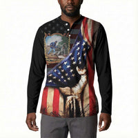 22nd United States Colored Troops Button Sweatshirt Flag of Freedom