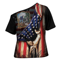 22nd United States Colored Troops Cross Shoulder Shirt Flag of Freedom - Wonder Print Shop