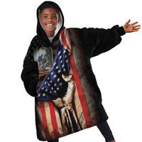 22nd United States Colored Troops Kid Wearable Blanket Hoodie Flag of Freedom - Wonder Print Shop