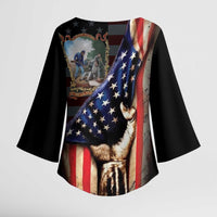 22nd United States Colored Troops Kimono Sleeve Blouse Flag of Freedom - Wonder Print Shop