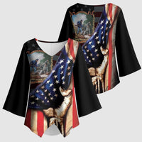 22nd United States Colored Troops Kimono Sleeve Blouse Flag of Freedom - Wonder Print Shop