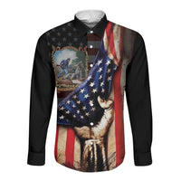 22nd United States Colored Troops Long Sleeve Button Shirt Flag of Freedom - Wonder Print Shop