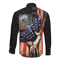 22nd United States Colored Troops Long Sleeve Button Shirt Flag of Freedom - Wonder Print Shop