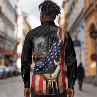 22nd United States Colored Troops Long Sleeve Button Shirt Flag of Freedom - Wonder Print Shop