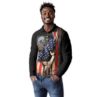 22nd United States Colored Troops Long Sleeve Polo Shirt Flag of Freedom - Wonder Print Shop