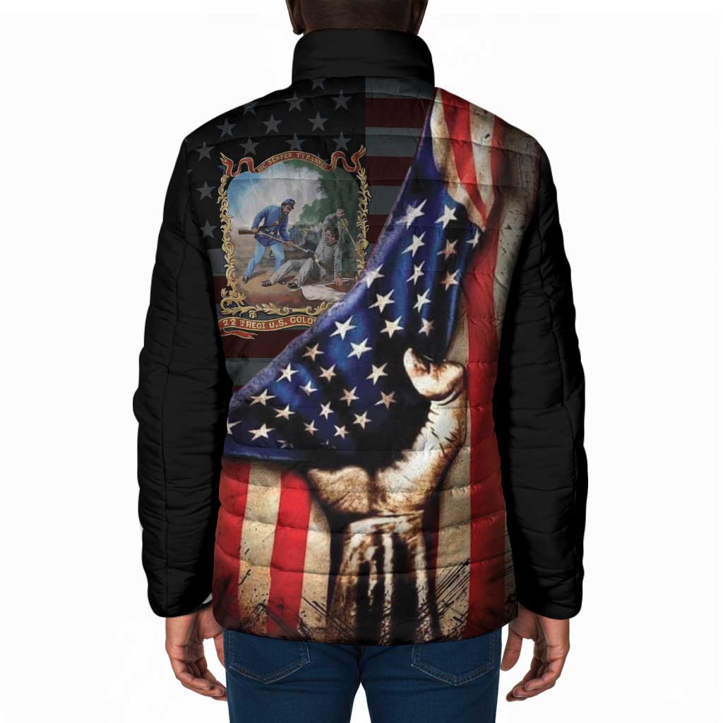22nd United States Colored Troops Padded Jacket Flag of Freedom - Wonder Print Shop